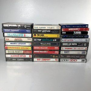 Classic Rock & Country Cassette Tape Lot